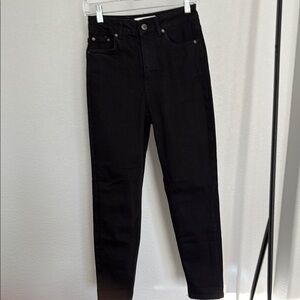 Topshop High Rise Black Jeans